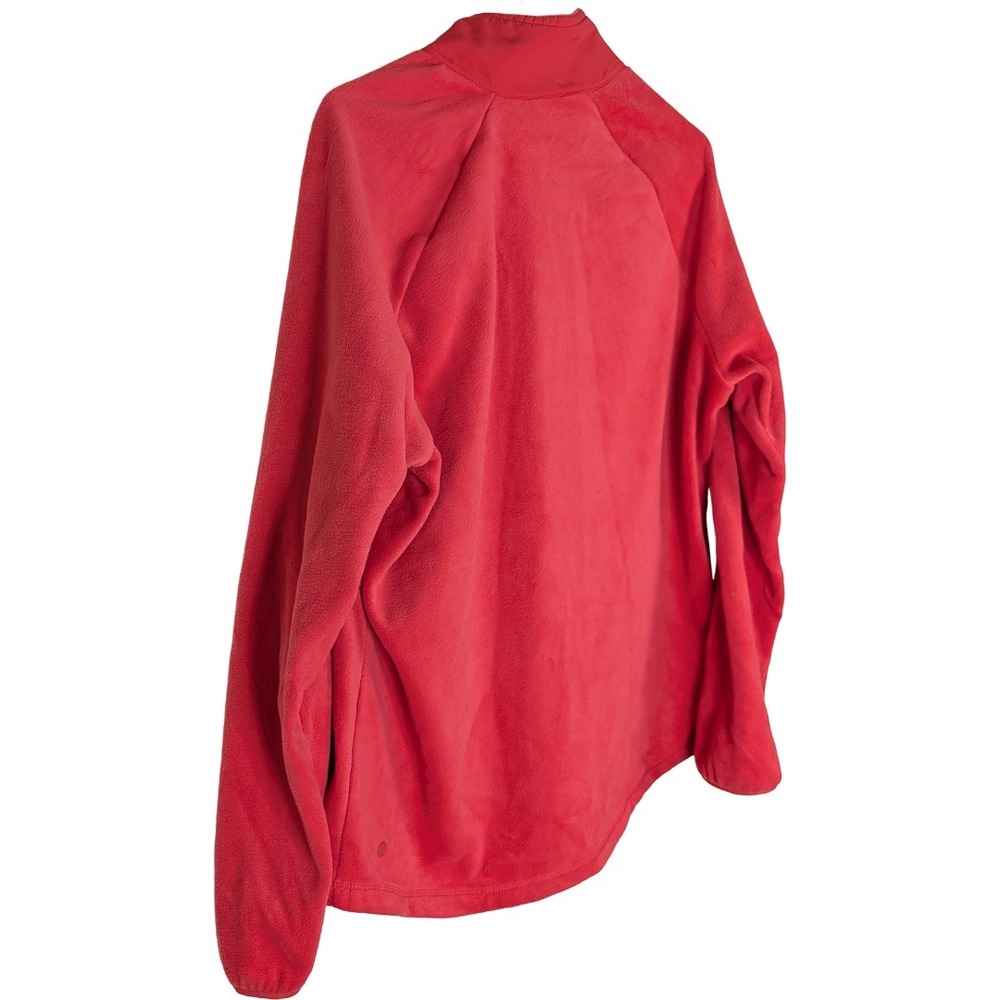 All in Motion Polartec Fleece Jacket Womens XXL Coral Red Full Zip Nylon Overlay - Picture 10 of 16
